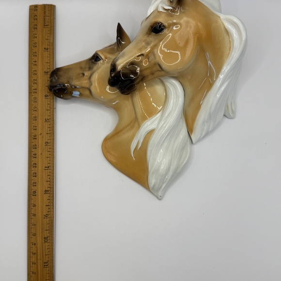 Vintage 1950’s Norcrest made in Japan Double Palomino Wall Hanging. Mint Cond. - Picture 6 of 11